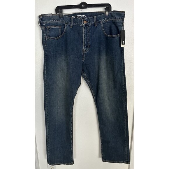 Quiksilver Men’s Jeans Revolver Straight Fit Blue Size 40 x 32  New - Picture 2 of 16